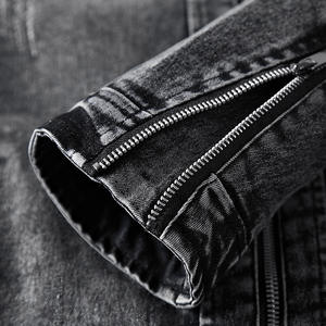 Chaqueta Vaquera Azul para Hombre, Diseño Nuevo, Estilo Urbano, con Capucha, Cortavientos, Transpirable, de Invierno, Talla Grande, con Botones y Bolsillos, Talla Personalizable - Product Image 6