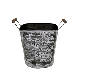 Jardinière en fer au design antique F398 noire avec pot de plante de taille personnalisée antique blanc pour jardin et décoration extérieure personnalisée - Product Image 6