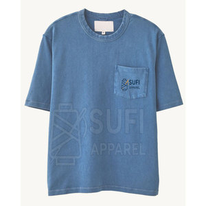 เสื้อยืดวินเทจย้อมสีผ้าฝ้ายผ้าฝ้ายคอกลม100% สไตล์ใหม่ระบายอากาศได้ดีเป็นที่นิยมมากที่สุดเสื้อผ้าไซส์ใหญ่พิเศษ - Product Image 4