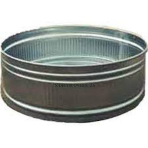 อ่างอาบน้ำทรงกลมขนาดใหญ่อุปกรณ์เสริมในสวนทำจากเงินเงางาม - Product Image 5