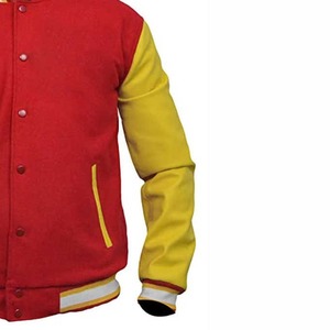 Nouveau design de vestes d'université lâches patchs en chenille Letterman College Bomber Baseball vestes pour hommes - Product Image 2