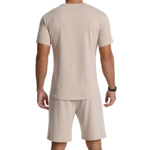 Chándal de Verano Transpirable y Elegante para Hombre, Ropa Casual y Cómoda de Media Manga, 100% Algodón - Product Image 2