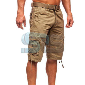 Nueva llegada de algodón para hombre Cargo Shorts Casual Loose Fit pantalones cortos al aire libre con logotipo personalizado de tela de alta calidad y múltiples bolsillos - Product Image 6