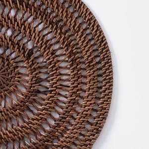 Manteles individuales de ratán más vendidos, decoraciones de mesa redonda para eventos, accesorios de mesa artesanales, decoración - Product Image 2