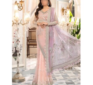 Anarkali Saree kurta กำมะหยี่สวยงามชุดแต่งงานลูกไม้คริสตัลยาวสบายๆ shalwar kurti - Product Image 2