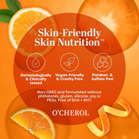 Sérum Visage Transfrontalier O'CHEROL à la Vitamine C avec Acide Hyaluronique et Aloe Vera – Hydratation Douce pour une Peau Lisse et Souple
