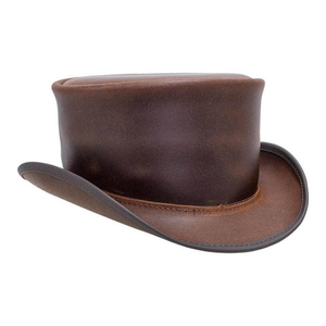 Chapeau classique en cuir véritable de haute qualité avec logo personnalisé et design en couleur pour hommes pour un usage quotidien Style d'image de mode - Product Image 6
