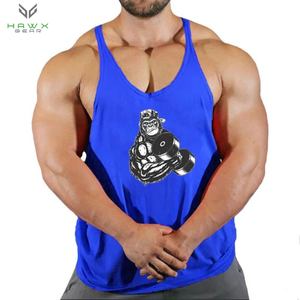Camiseta sin mangas de algodón de talla grande para hombre, camiseta sin mangas para entrenamiento de gimnasio, Camiseta deportiva sin mangas para culturismo - Product Image 4