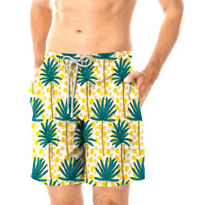 กางเกงชายหาดขาสั้นผ้าไนลอนเอวยางยืดออกแบบโดยดีไซเนอร์ - Product Image 3