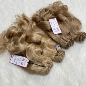 วิกผมมนุษย์แบบคู่สีบลอนด์หยักศกธรรมชาติ - Product Image 4