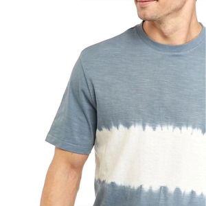 T-shirts surdimensionnés au look vintage délavé à l'acide pour hommes, en coton épais et tricoté respirant, design décontracté à épaules tombantes - Product Image 4