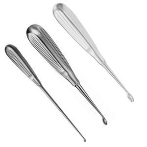 German Stainless Steel <b>Bone</b> Curette Set Orthopedic <b>Surgical</b> <b>Instrument</b> With Sharp Spoon Finish Polish Medical Clamp - Product Image 2