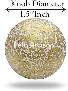 Single hole Brass Handles Drawer Hardware Furniture <b>Knobs</b> Retro Interior Kitchen <b>Cabinets</b> Bedroom Closet Door Handles - Product Image 4