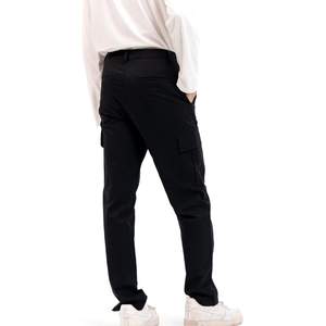 Best Supplier Wholesale Men's Gym Fitness Jogger Trousers Canvas Cargo with Button Fly Closure Side Pockets for Adults - Product Image 2