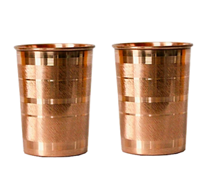 Plan de cuivre gobelets en verre de cuivre pur tasses en cuivre pour les bienfaits pour la santé ayurvédique - Product Image 5