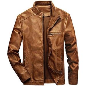 Veste en cuir véritable en laine de mouton classique pour homme, option de personnalisation, motif à pois décontracté, taille XS, hiver, service ODM OEM, fermeture éclair - Product Image 5