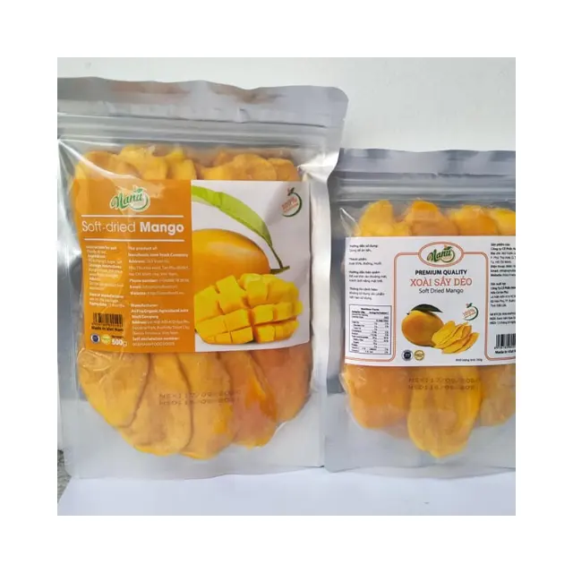 Toptan kurutulmuş meyve % 100% doğal Mango sertifikalı ürünler ile VietNam tedarikçiden kurutulmuş yumuşak Mango