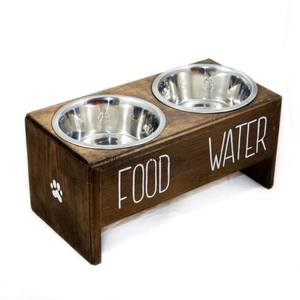 Nouveauté : Bol à nourriture pour chien en bois blanc, décoratif, pour usage en jardin - Product Image 2