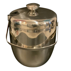 Seau à glace à double paroi en acier inoxydable fabriqué à la main à l'intérieur du couvercle Champagne tenant des accessoires de barre de seau - Product Image 6