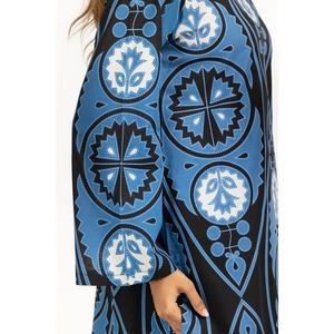 ชุดเซ็ต 2 ชิ้น ผ้าชีฟองแคมบริกพิมพ์ลาย ระบายอากาศได้ดี สไตล์โบฮีเมียน สำหรับผู้หญิง รุ่น IPST-44835 เหมาะสำหรับใส่ลำลองในฤดูใบไม้ผลิ/ฤดูร้อน ไซส์ XS - Product Image 4