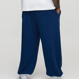 2025 nouveau arrivé couleur unie Streetwear Baggy Fit lavé Jogging pantalon coupe droite personnalisé imprimé Logo cordons hommes pantalons - Product Image 6