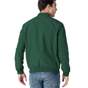 Custom Design High Quality Men's Winter Casual Bomber Jacket <b>Stand</b> Zipper Front Waterproof Breathable Eco-Friendly Windproof - Product Image 3