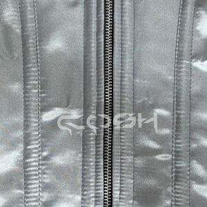 Corsé de satén gris personalizado al por mayor, minivestido con cremallera frontal, bustier para moda, fiestas y discotecas, proveedor OEM ODM de corsés - Product Image 4