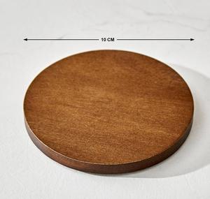 Posavasos de Madera Hechos a Medida, 100% Madera de Acacia de la Mejor Calidad, Redondos, para Mesa de Centro, Mesa de Comedor, Posavasos de Madera - Product Image 4