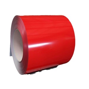 Bobine d'acier PPGI prélaquée, couleur rouge, tôle d'acier galvanisée pour toiture et construction - Product Image 1