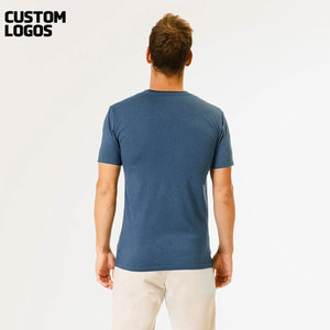 เสื้อยืดผู้ชายทำจากไม้ไผ่เสื้อยืดผ้าฝ้าย100% เสื้อยืดคอกลมและแขนสั้นมีพื้นผิวระบายอากาศ - Product Image 5