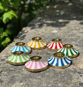 Porte-bougie chauffe-plat en os incrusté fait main, écologique, de haute qualité, décoratif et poli, de luxe - Product Image 2