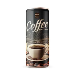 OEM/ODM 개인 라벨 250ml 베트남어 커피 천연 맛 많은 맛 무료 디자인 및 샘플 통조림