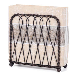 Factory Direct Napkin Rings Wood Bark Finish Metal Holder for Kitchen Countertops Dining Tables Indoors Outdoors Adds Party - Product Image 6