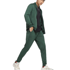 Logotipo personalizado Trajes de los hombres Slim Fit Venta al por mayor Sweatsuit Jogging Trajes Ropa deportiva Correr Gimnasio Poliéster Chándales Conjuntos para los hombres - Product Image 1