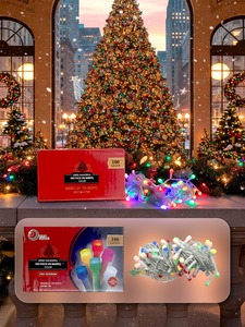 V8 LED 100 luci di natale Multicolor per interni esterni filo bianco caldo dimmerabile DC 6V IP44 7M di lunghezza - Product Image 2