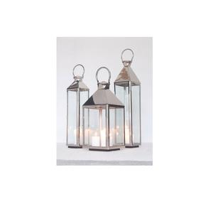 Lujosa linterna de acero inoxidable, marco robusto, paneles de vidrio transparente para mejorar el ambiente, hogares, hoteles, restaurantes, decoración del hogar - Product Image 1