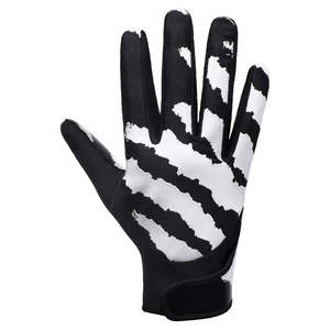 Gants de réception de football américain avec paume extra Grip Matériau léger, dragonne Logo personnalisé - Product Image 2