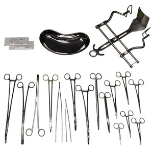 Kit quirúrgico médico abdominal de 108 piezas, juego de instrumentos básicos de laparotomía, acero inoxidable de primera calidad - Product Image 1