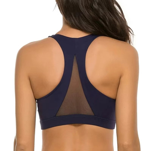 Sujetador deportivo corto sin espalda a prueba de golpes para correr, ropa deportiva, ropa y accesorios, Sujetador deportivo sencillo con cuello Halter para mujer - Product Image 2