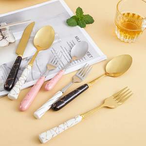 Juego de Cubiertos de alta calidad, diseño delicado, cuchara plana, cubiertos, recién llegados, utensilios de cocina para el hogar, regalo de boda, cena, uso en fiesta - Product Image 5