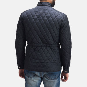 Veste matelassée pour homme style streetwear, en polyester/nylon, à capuche, manches longues, chaude, durable, imperméable pour l'hiver - Product Image 5