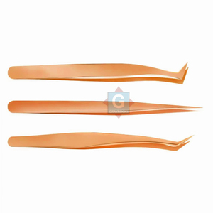 High Quality Premium Stainless Steel Handheld Eyelash Extension Tweezers Set with 3 Months Warranty and Custom Colors - Product Image 2