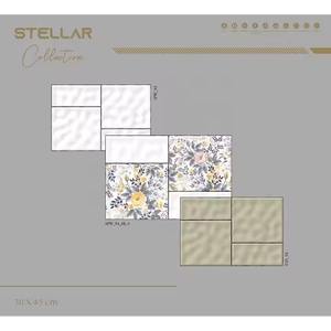 Vistaar Entreprise de marque indienne Fournitures directes Collection Lustre Carreaux muraux brillants en céramique numérique 12x18 pouces 30x45cm 300x450mm - Product Image 3