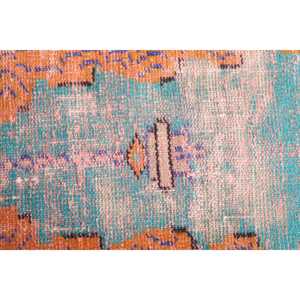 พรมตุรกีขนาด 2.2x3.37 ฟุต พรมวินเทจ พรมลายจุดสีน้ำเงินทำจากขนสัตว์ - Product Image 5