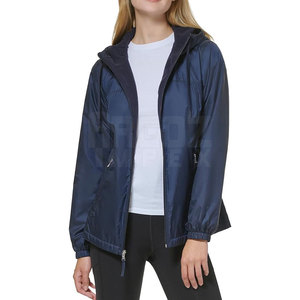 Logo personnalisé grande taille col montant veste coupe-vent imperméable respirant rempli de polyester tricoté équipement de plein air pour l'hiver - Product Image 6