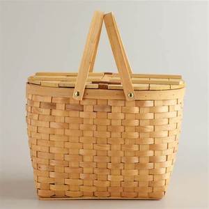 Cesta de almacenamiento de bambú vietnamita ecológica con tapa VIET FARGIMEX - Product Image 2