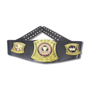 Hebilla de Acero de Doble Punta para Campeonato, Personalizada con Cuero Vacuno, Impermeable, Cómoda, Color Personalizado - Product Image 1