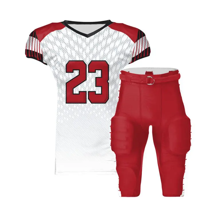 Uniforme de football américain pour jeunes Design personnalisé Jersey Hoodies Uniformes de football 7v7 Duffel Bag