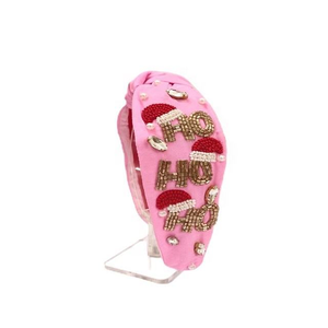 Bandeau de cheveux de Noël festif brodé de perles pour femmes, bandeau de cheveux de Noël luxueux orné de perles de graines, vente en gros - Product Image 6