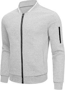 แจ็คเก็ตเลตเตอร์แมนคุณภาพสูง ผ้าวูลเนื้อสัมผัสพิเศษ แขนหนังแท้ สำหรับฤดูหนาว ดีไซน์ทันสมัยและมีสไตล์ สำหรับผู้ชาย - Product Image 3